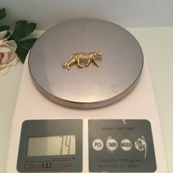 NEW 14k TIGER PIN - Picture 3 of 6
